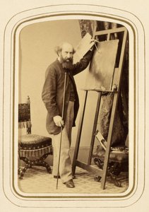 Portræt af Solomon Alexander Hart (1806-81) af English School